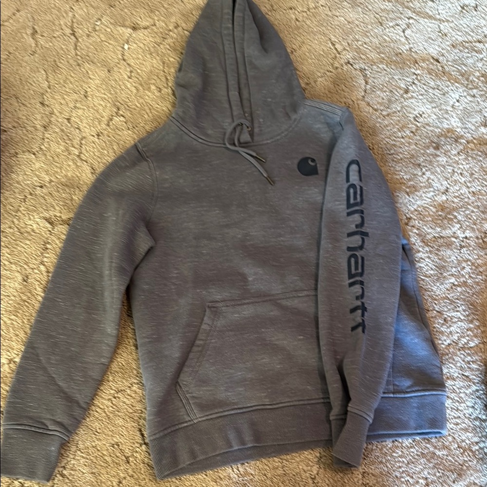 Carhartt Gray Sweatshirt Classic Pullover Hoodie